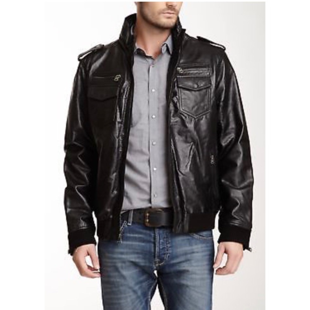 Levi’s Six Pocket Genuine Leather Bomber Jacket